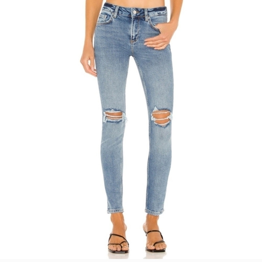 Anine Bing Gabe Mid Rise Ankle Skinny Jeans 28 NWT - Picture 4 of 11